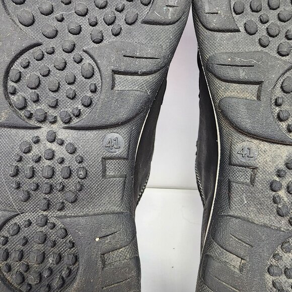 New Feet Medical Footwear Womens 9.5 Black Leather Mesh Comfort Sneakers - Picture 5 of 9